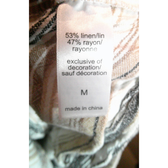 Maurice's Linen Blend Striped Wide Leg Beachy Pants Women's Medium - Picture 7 of 8